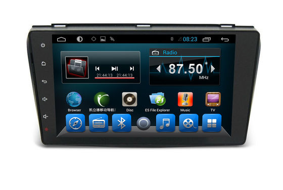 China Android 6,0 Dubbele DIN-Navigatie Bluetooth, het Systeem van de Autonavigatie Van verschillende media Mazda 3 2004-2009 leverancier