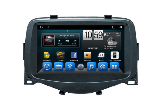 China Het Systeem van de Autonavigatie van verschillende media, Android 8,1 Radio Hoofdeenheid voor Toyota Aygo leverancier