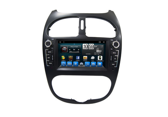 China Android-AM van de Autofm Radioontvangersgps Navigatiesysteem voor Peugeot 206 leverancier