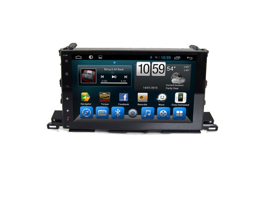 China Auto Stereo 10“ Dvd Speler met Navigatie van de Autogps van Bluetooth de Androïde voor Toyota-Hooglander leverancier